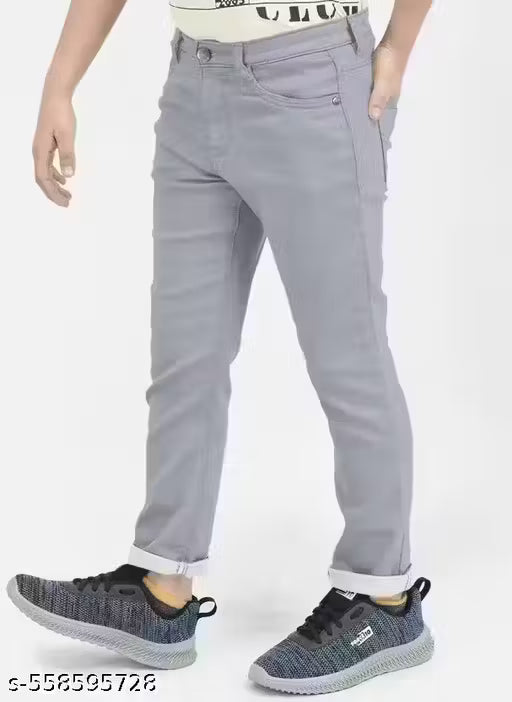 Denim Silky Jeans Kids Casual Wear Slim Fit Stretchable Jeans