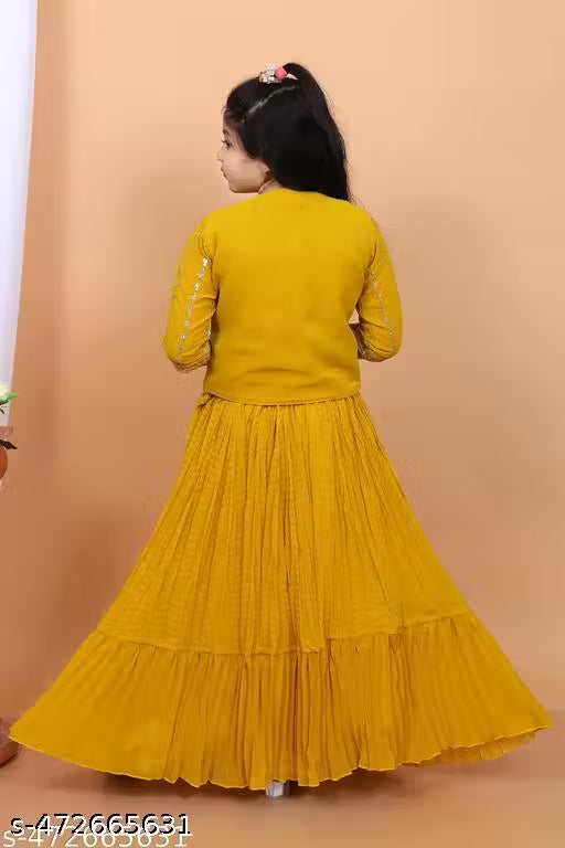Blouse with Lehenga and jacket | Lehenga for girls | Lehenga for kids | Lehenga
