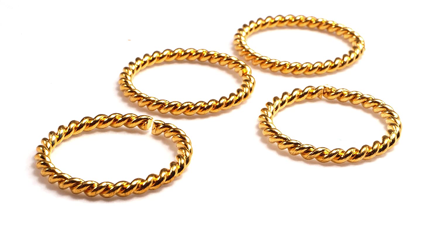 Daily Use Metal Alloy Twisted Pattern Toe Ring For Women (Pack of 4)