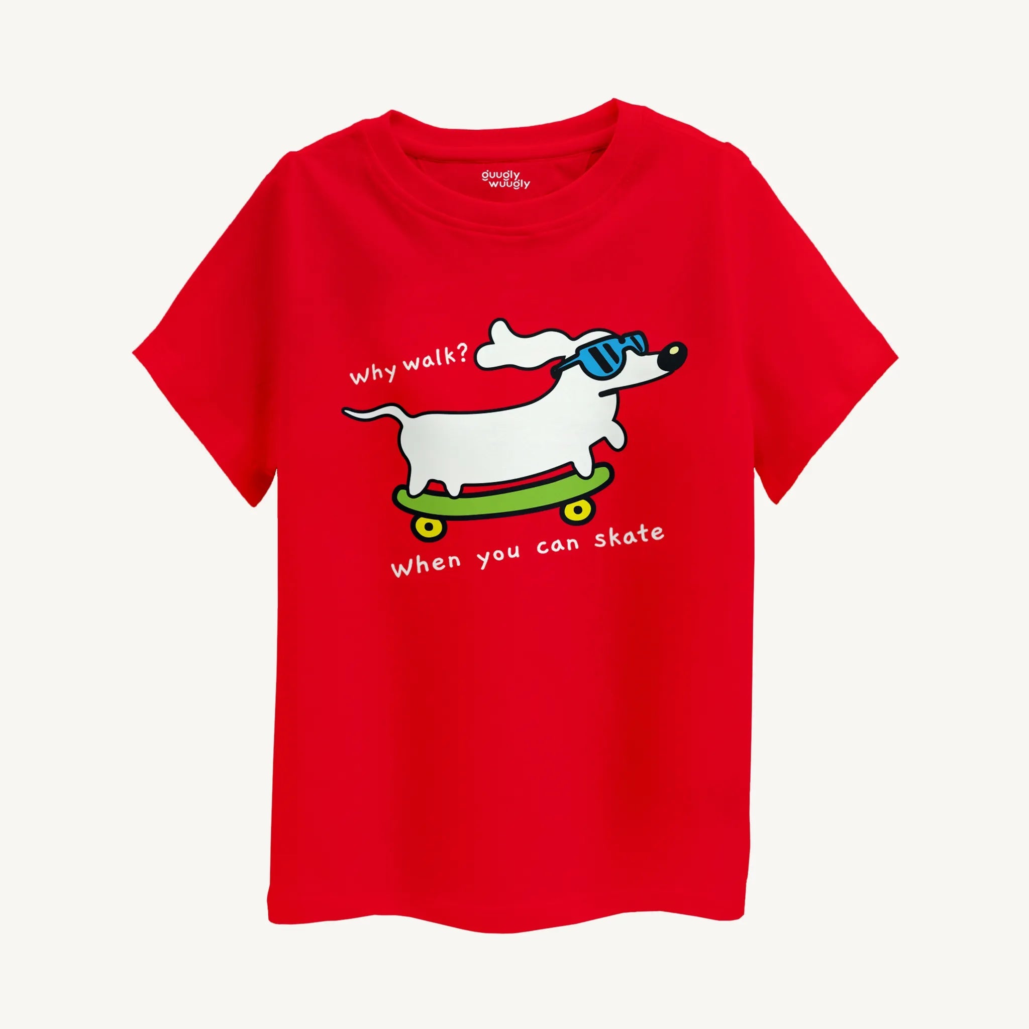 Boys Skater Dog Print